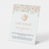 Signe De Table Tea Party Baby Shower Late Night Diapers (Recto)