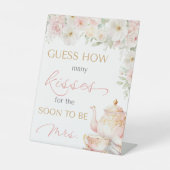 Signe De Table Tea Party Bridal Shower Guess How Many (Recto)