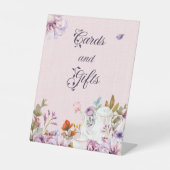 Signe De Table Tea Party Thème Baby shower cartes et cadeaux (Recto)