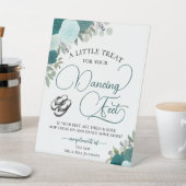 Signe De Table Teal & Aqua Roses Dancing Feet Flip Flop Wedding (In SItu)