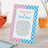 Signe De Table Team Girl ou Team Boy Polka-Dot (In SItu)