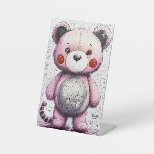 Signe De Table Teddy Bear (Recto)