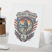 Signe De Table Tee-shirt graphique vectoriel Patriotic Beachcombe (In SItu)