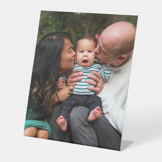 Signe De Table Téléchargement photo complet personnalisé (Recto)