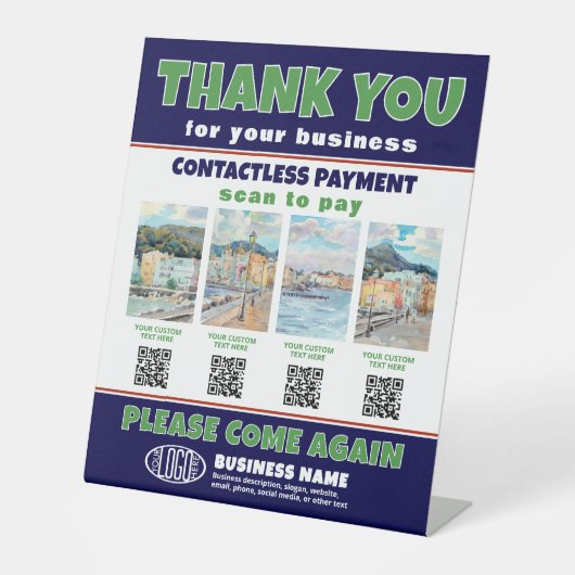 Signe De Table Télécharger les images produit, les codes QR et le (Recto)