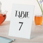 Signe De Table Tendance élégante typographie moderne Numéro de ta (In SItu)