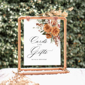 Signe De Table Terracotta Boho Rose Cards & Gifts Wedding Table