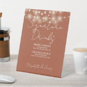 Signe De Table Terracotta Chic String Lights Signature Boissons (In SItu)