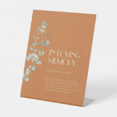 Signe De Table Terracotta Eucalyptus Déco En Mémoire Amoureuse (Recto)