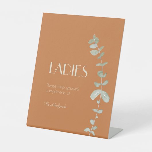 Signe De Table Terracotta Eucalyptus Deco Mariage Dames Salle de (Recto)