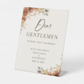 Signe De Table Terracotta Fall Boho Mariage Salle de bain Panier (Recto)