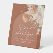 Signe De Table terracotta rustique nettoyant à main mariage (Recto)