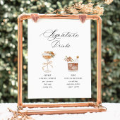 Signe De Table Terracotta Signature Drinks Wedding