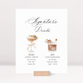 Signe De Table Terracotta Signature Drinks Wedding