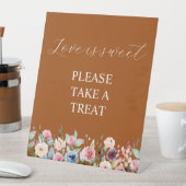 Signe De Table Terracotta Signature Script L'amour est doux Favor (In SItu)