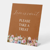 Signe De Table Terracotta Signature Script L'amour est doux Favor (Recto)