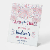 Signe De Table Terre Des Trois ! 4 juillet 3ème anniversaire (Recto)