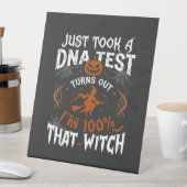 Signe De Table Test ADN Sorcière Halloween Citrouille Toile d'ara (In SItu)