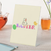 Signe De Table Texte, lapin et chic thème de Pâques (In SItu)