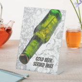 Signe De Table Texte personnalisé Bière sur glace (In SItu)