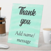 Signe De Table Thank you add name message simple stylish calligra (In SItu)