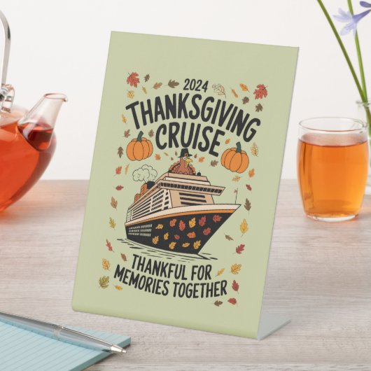 Signe De Table Thanksgiving Cruise 2024 Merci Pour Les Souvenirs (In SItu)
