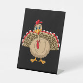 Signe De Table Thanksgiving Leopard Turquie Thanksgiving automne (Recto)
