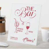 Signe De Table That’s Amore Red Bridal Shower Mimosa Bar (In SItu)