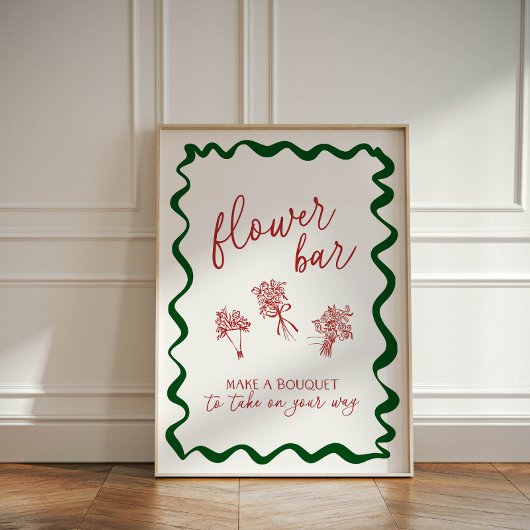 Signe De Table Thats Amore Bridal Shower Flower Bar Make Bouquet