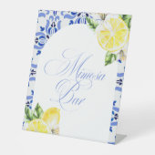 Signe De Table That's Amore Lemon Italian Blue Tile Bridal Shower (Recto)