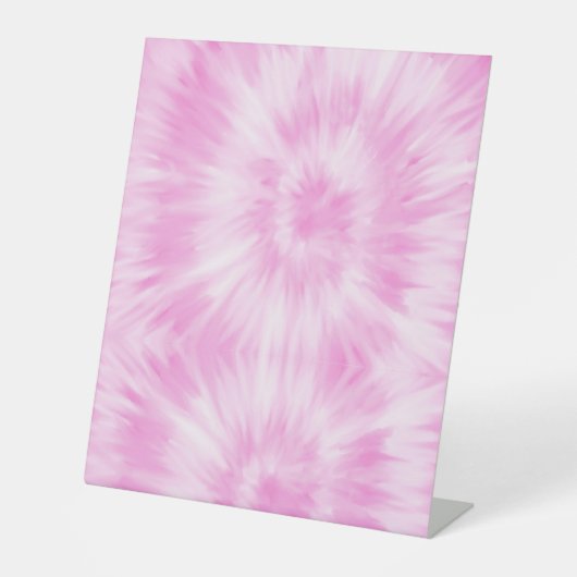 Signe De Table Tiedye rose spirale hippie teint (Recto)