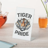 Signe De Table Tiger Pride Retro Tiger School (In SItu)