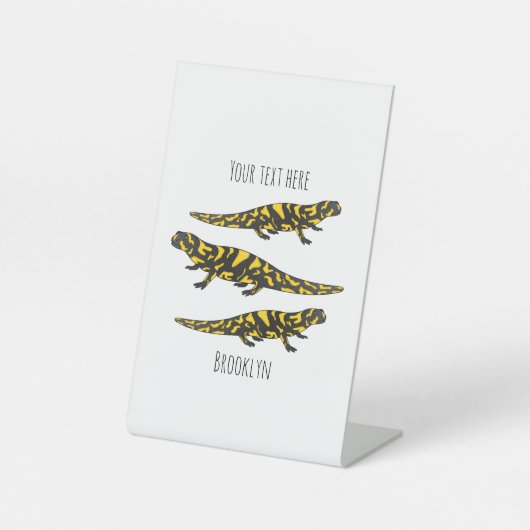 Signe De Table Tigre salamandre (Recto)
