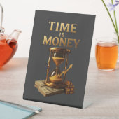 Signe De Table Time Is Money | Powerful Motivational Design (In SItu)