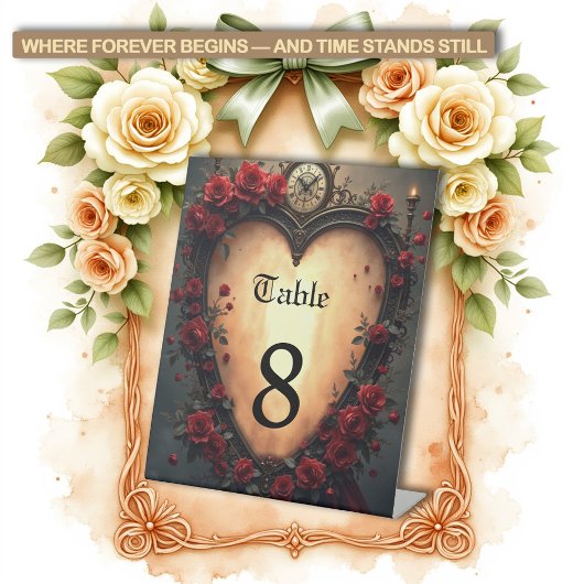 Signe De Table Timeless Love –Victorian Gothic Wedding Collection