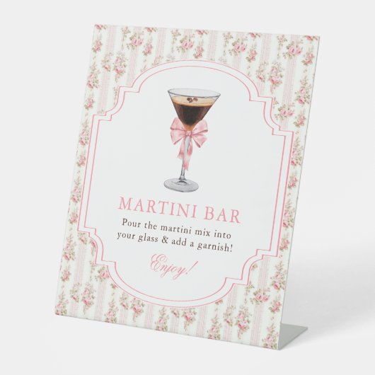 Signe De Table 'Tini Bit Older Espresso Martini Bar Coquette (Recto)