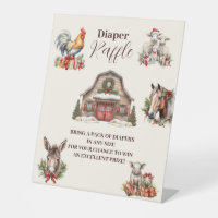 Tirage au sort de couche pour bébé de Noël Ferme d