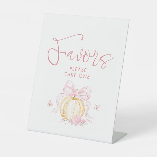 Signe De Table Tirage de couche bébé Citrouille Automne Faveurs d (Recto)