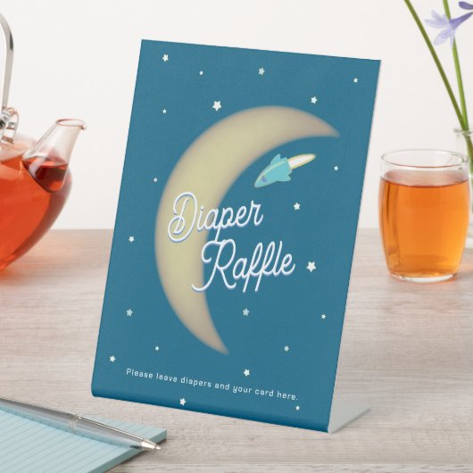 Signe De Table Tirage de couche Rockets & Moon Sarcelle (In SItu)