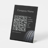 Signe De Table Tire mounting and balancing business card (Recto)
