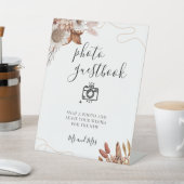 Signe De Table Tomber amoureux | Boho Mariage Photo Livre d'or (In SItu)