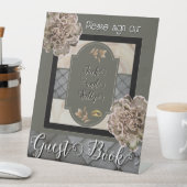 Signe De Table Tons neutres Floral Livre d'or (In SItu)