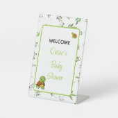Signe De Table Tortues vertes deux motifs feuille sur mesure baby (Recto)