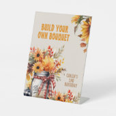 Signe De Table Tournesol Construisez votre propre bouquet (Recto)