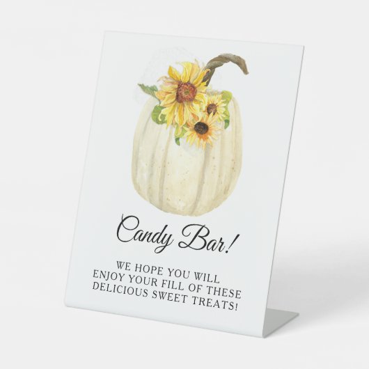 Signe De Table Tournesol Floral Citrouille Douche Barre-Bonus Tab (Recto)