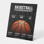 Signe De Table Tournoi de basket-ball universitaire, Basketball S (Recto)