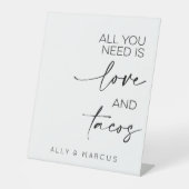 Signe De Table Tout Ce Dont Vous Avez Besoin, C'Est De L'Amour Et (Recto)