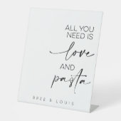 Signe De Table Tout Ce Dont Vous Avez Besoin, C'Est De L'Amour Et (Recto)