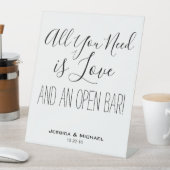 Signe De Table Tout ce dont vous avez besoin est d'amour drôle ma (In SItu)