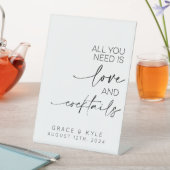 Signe De Table Tout ce dont vous avez besoin est l'amour et les c (In SItu)